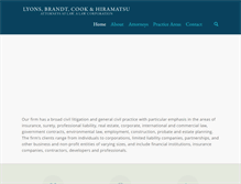 Tablet Screenshot of lbchlaw.com